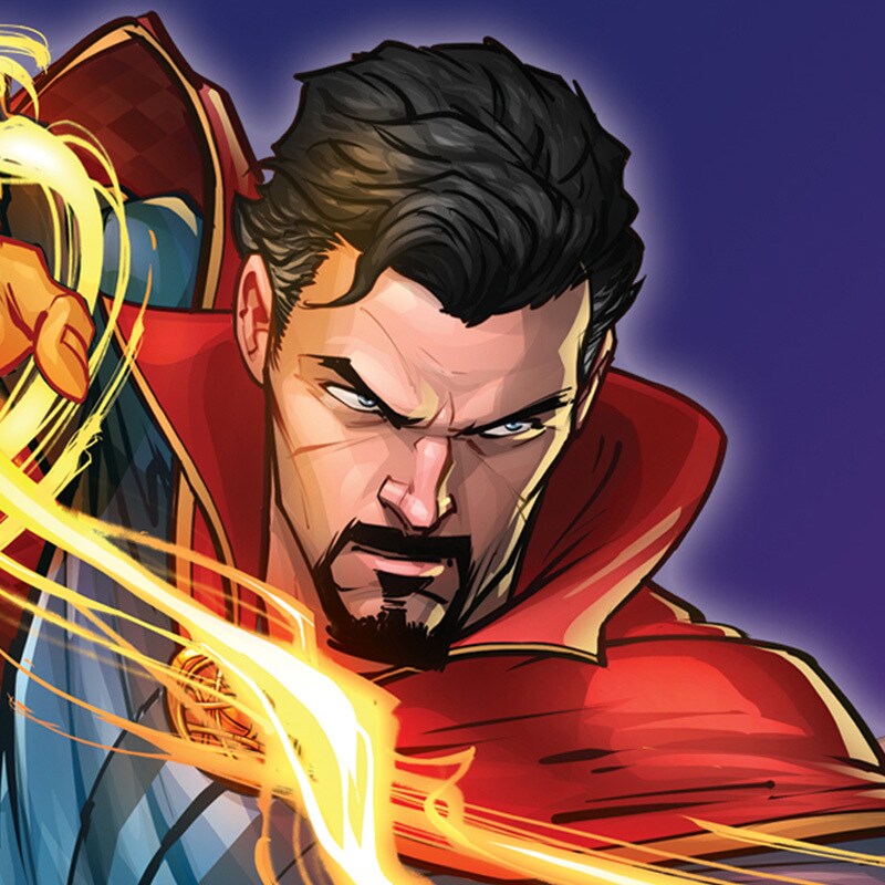Comic-book portrait of Doctor Strange