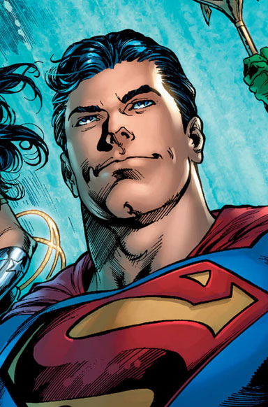 Comic-book portrait of Superman
