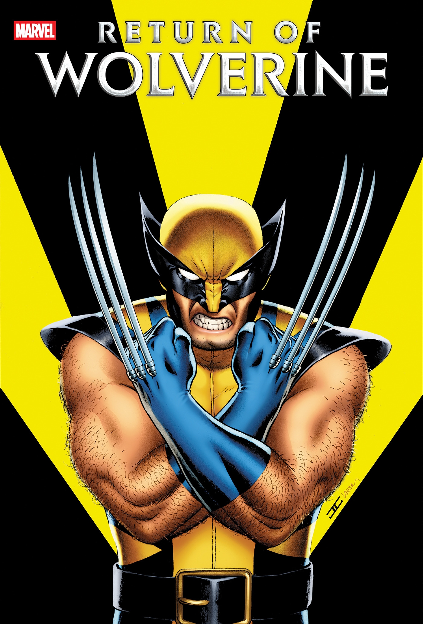 Comic-book portrait of Wolverine